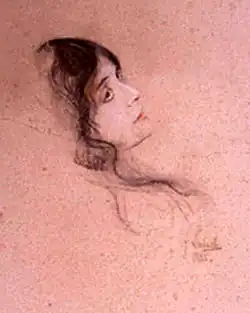 Portret van Eleonora Duse, ongedateerd