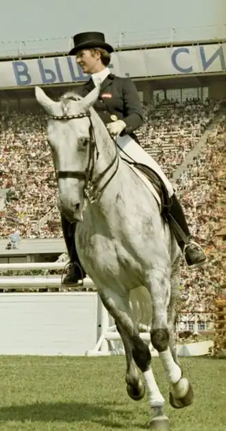 Max-Theurer tijdens de Olympische Zomerspelen 1980