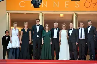 De ploeg van "Elle" op het filmfestival van Cannes 2016