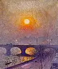 Sunset over Waterloo Bridge, 1916