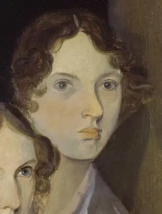 Portret Emily Brontë door haar broer Patrick Branwell Brontë.Olieverf op doek, ca. 1834.