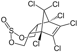 Structuurformule van endosulfan