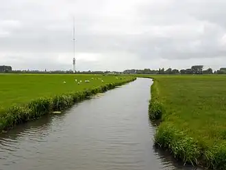 De Enge IJssel met op de achtergrond de Gerbrandytoren