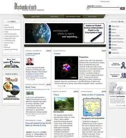 Schermafbeelding van de encyclopedie