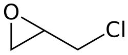 Structuurformule van epichloorhydrine