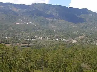 Uitzicht over Erandique