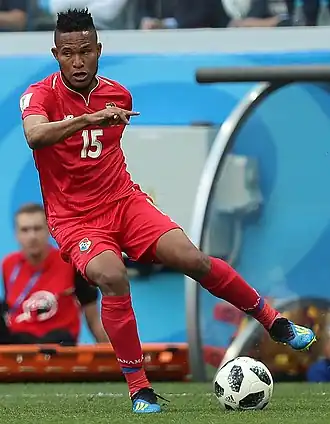 Davis in actie op het WK 2018