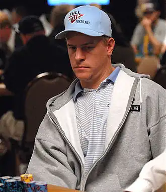 Lindgren tijdens de Doyle Brunson Five Diamond World Poker Classic in 2007