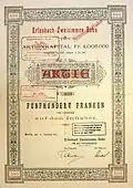 Aandeel Erlenbach-Zweisimmen-Bahn, 1903