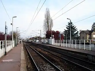Zicht over het station