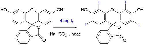 Synthese van Erythrosine B