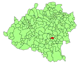 Kaart van Escobosa de Almazán