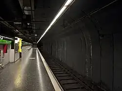 Een van de perrons aan lijn 3