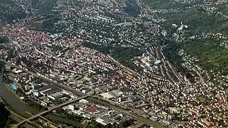 Esslingen vanuit de lucht