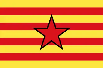 Estelada van de Aragonese beweging