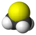 Molecuulmodel van thiiraan