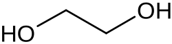 Structuurformule van 1,2-ethaandiol