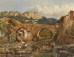 Italiaans landschap, collectie Musée national d'archéologie, d'histoire et d'art (MNAHA)