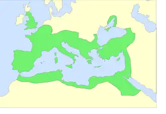 Het Romeinse Rijk in het jaar 60 n.Chr.
