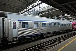 WLABm-slaaprijtuig (CIWL type P) in dienst voor European Sleeper.