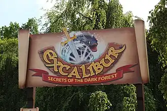 Ingang van de attractie