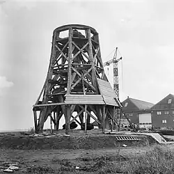 De Dellen tijdens de verplaatsing in 1985