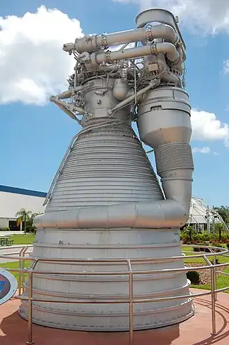 Een F-1 bij het Kennedy Space Center.