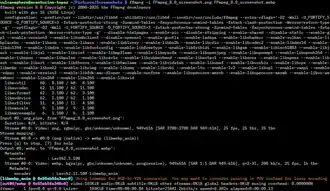 Encodering in de voortgang.