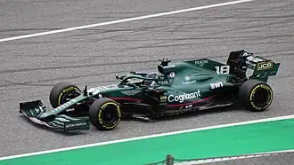 Lance Stroll tijdens de GP van Oostenrijk