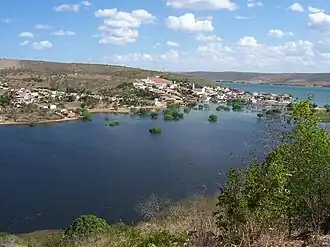 De rivier São Francisco in Belo Monte