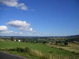 Landschap omgeving Venteuges