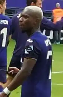 Amuzu na de match tegen KV Mechelen op 12 september 2021.