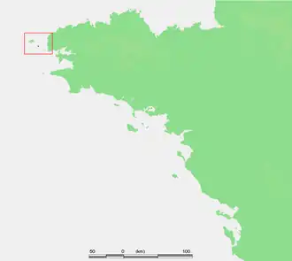 Kaart van Île de Molène