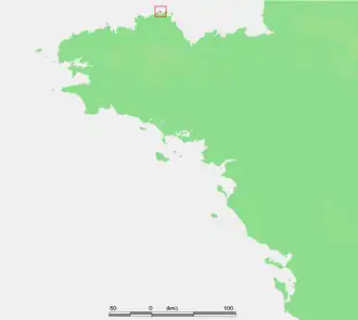 Kaart van Les Sept Îles