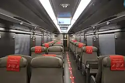 Interieur Business Class van de Frecciargento ETR.700