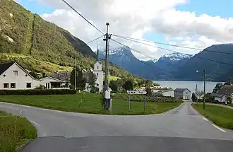 Camping van Reed, vlak bij de kerk van Breim