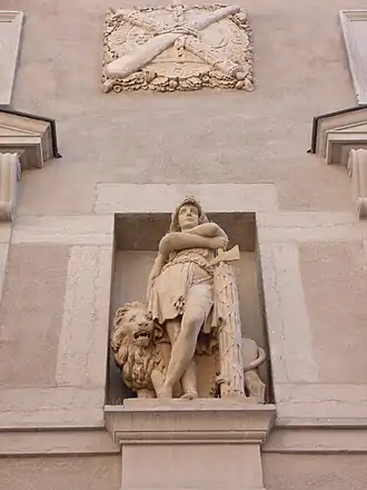 Detail achtergevel: Hercules