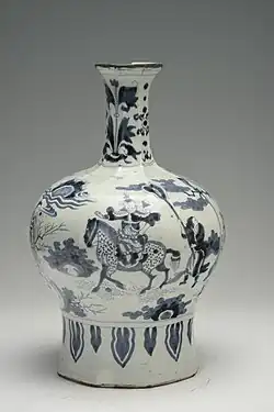 Hooggebakken blauw aardewerk (Manifacture de Nevers)