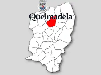 Kaart van Queimadela