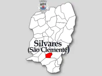 Kaart van São Clemente de Silvares
