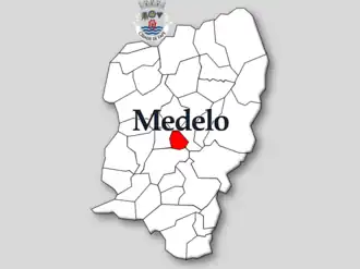 Kaart van Medelo