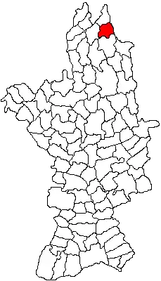 Kaart van Făgețelu