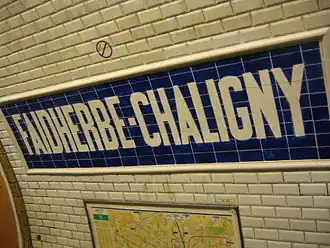 Faidherbe - Chaligny station