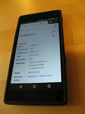 tweede editie fairphone (2015)