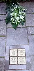 Stolpersteine voor de familie Frank in Ochten, 26 juli 2011