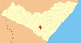 Kaart van Feira Grande