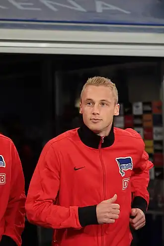 Felix Bastians in 2012 als speler van Hertha BSC