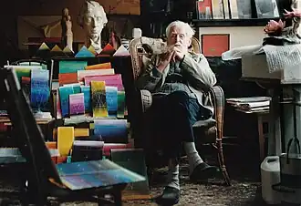 Felix De Boeck in zijn atelier (1992)