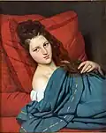 Vrouw op een divan - Joseph-Désiré Court