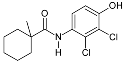 Structuurformule van fenhexamid